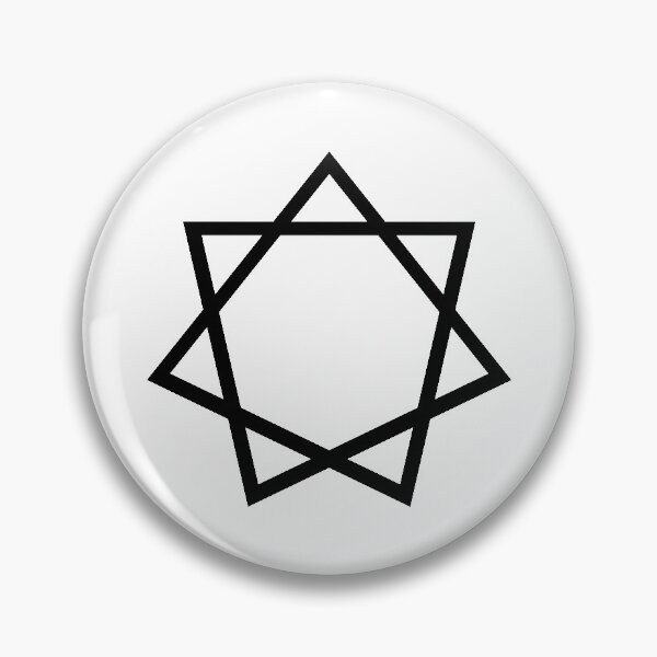 Item preview, Heptagram Symbol in black designed and sold by RetroNeon.