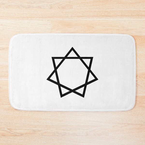 Item preview, Heptagram Symbol in black designed and sold by RetroNeon.