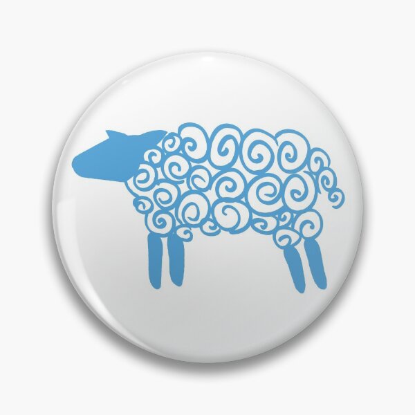 Item preview, Fluffy Sheep glyph (blue) designed and sold by Argent Whiskers.