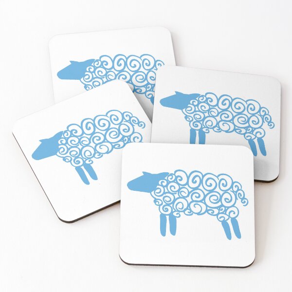 Item preview, Fluffy Sheep glyph (blue) designed and sold by Argent Whiskers.