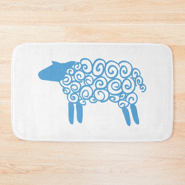 Item preview, Fluffy Sheep glyph (blue) designed and sold by Argent Whiskers.