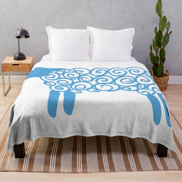 Item preview, Fluffy Sheep glyph (blue) designed and sold by Argent Whiskers.
