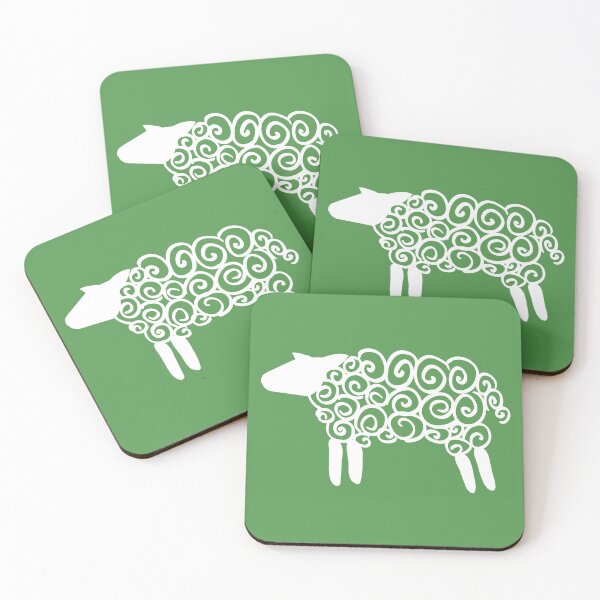 Item preview, Fluffy Sheep glyph (white) designed and sold by Argent Whiskers.