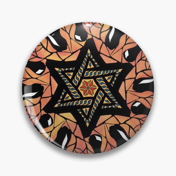 Item preview, Flaming Star of David designed and sold by LennyAD.