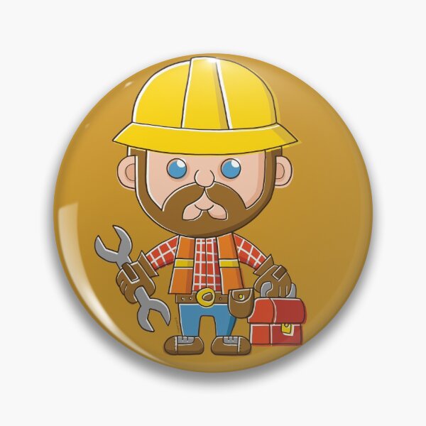 Item preview, Cartoon Builder Construction Guy designed and sold by Vaughan Duck.