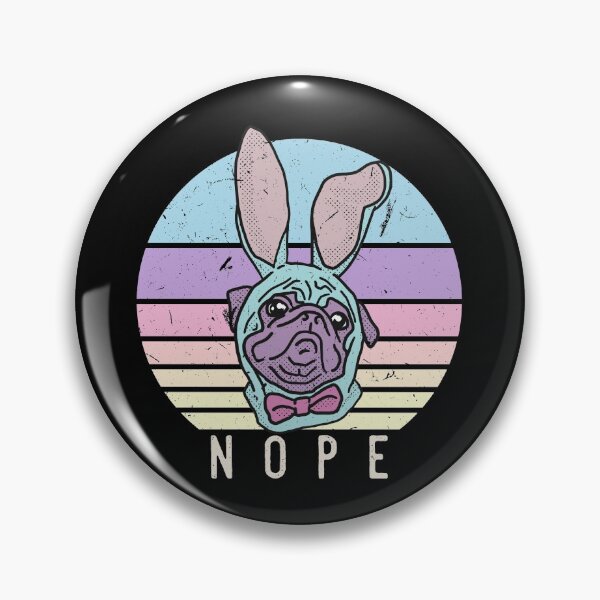 Item preview, Vaporwave NOPE Pugs Bunny Easter Sunday  designed and sold by 33ink.