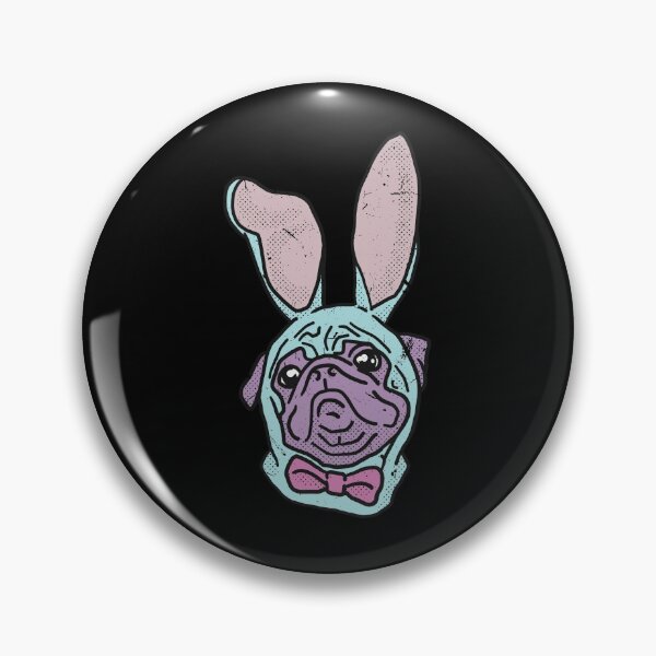 Item preview, Vaporwave Pugs Bunny Aesthetic Easter designed and sold by 33ink.