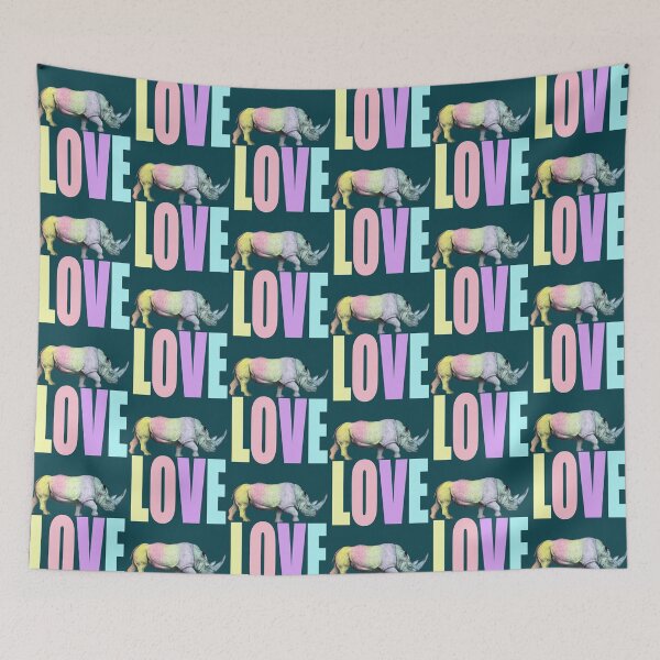 Item preview, I love Rhinos designed and sold by Flower Magic .