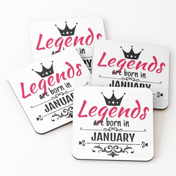 Item preview, Legends are born in January designed and sold by boohenterprise.
