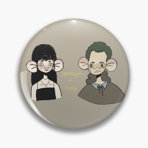 Item preview, Jacklyn and frog (me) designed and sold by sad-fish.