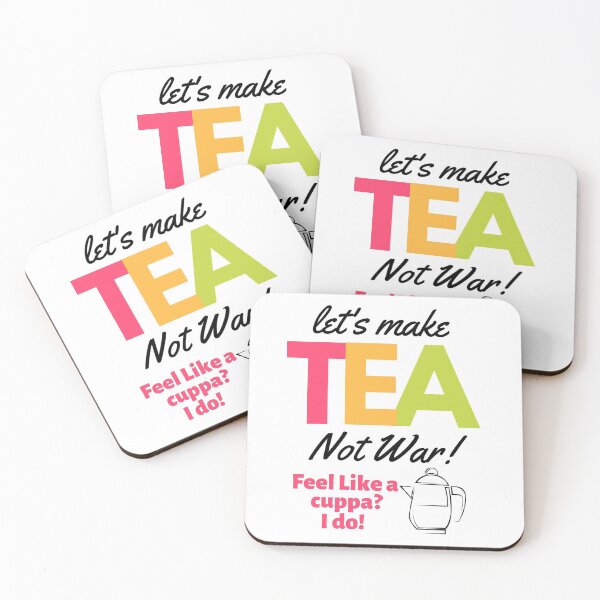 Item preview, "Let's make Tea Not War" -  a fun design for peace loving folk - a great gift  designed and sold by JOHNC1.