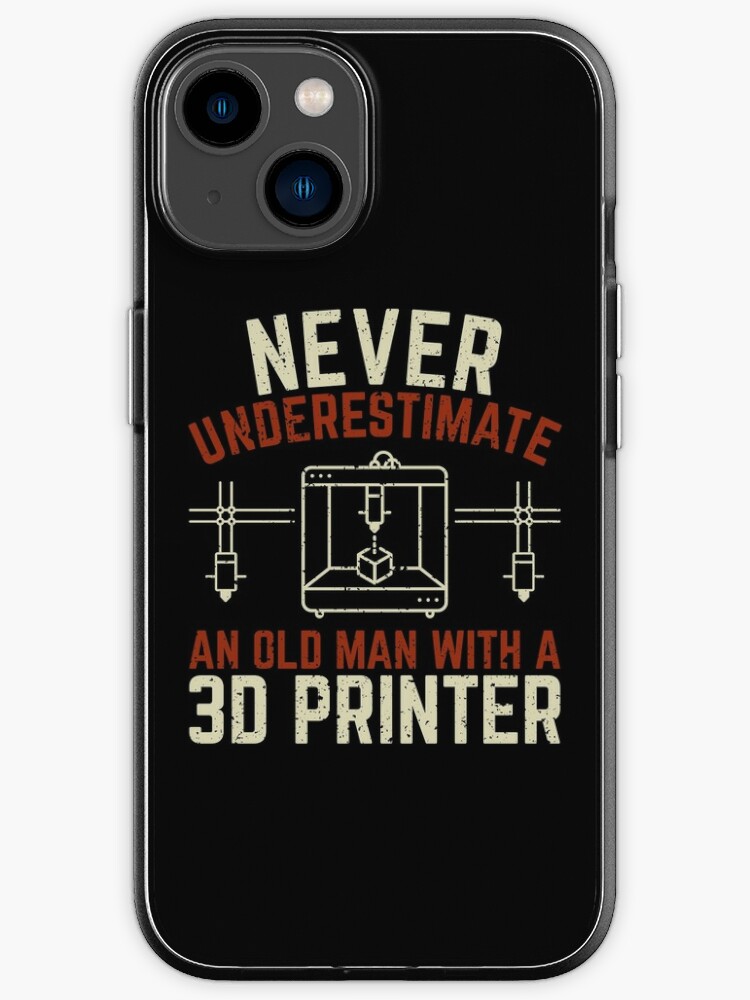 Coque iPhone for Sale avec l'œuvre « Impression d'imprimante 3D Old Man »  de l'artiste Marcid95