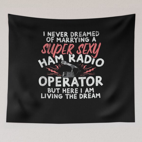 Item preview, Ham Radio Operator Wife Amateur Hams designed and sold by Marcid95.