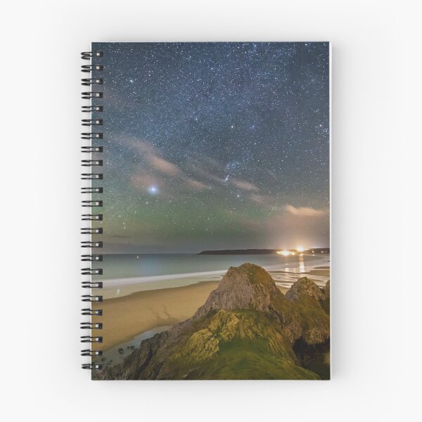 Item preview, Three Cliffs Bay, Gower at Night with Sirius designed and sold by Dan Santillo.