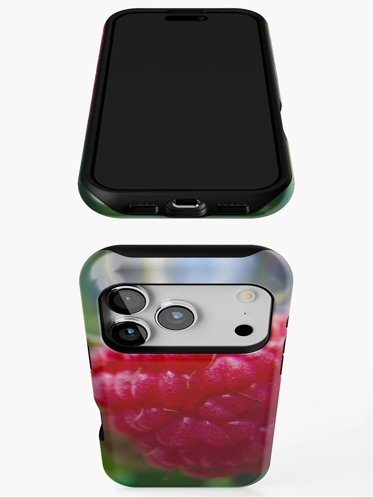 Thumbnail 3 of 4, iPhone Case, Freshly Grown Raspberry designed and sold by Akitsu.