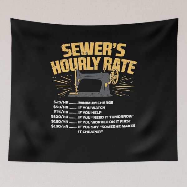 Item preview, Sewer's Hourly Rate Sewing Machine designed and sold by Marcid95.