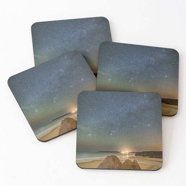 Item preview, Three Cliffs Bay, Gower at Night with Sirius designed and sold by Dan Santillo.