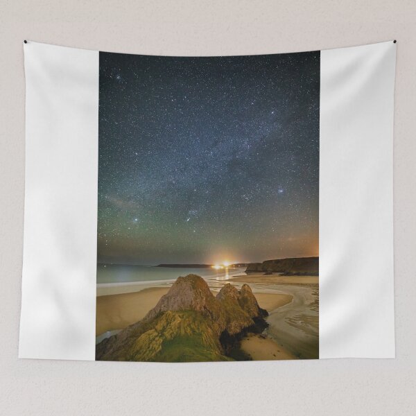 Item preview, Three Cliffs Bay, Gower at Night with Sirius designed and sold by Dan Santillo.