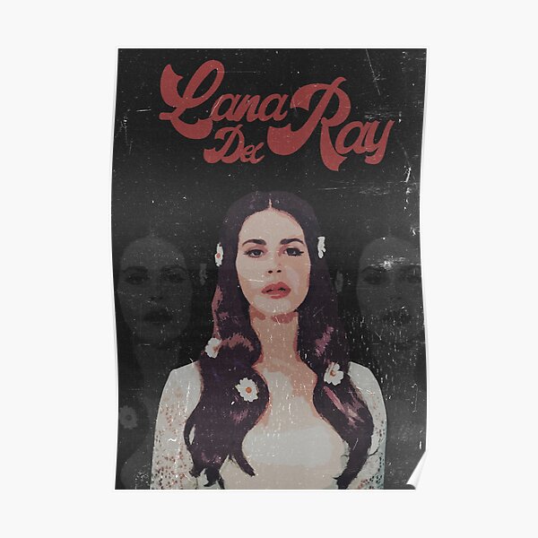 Lana Del Ray rétro Poster