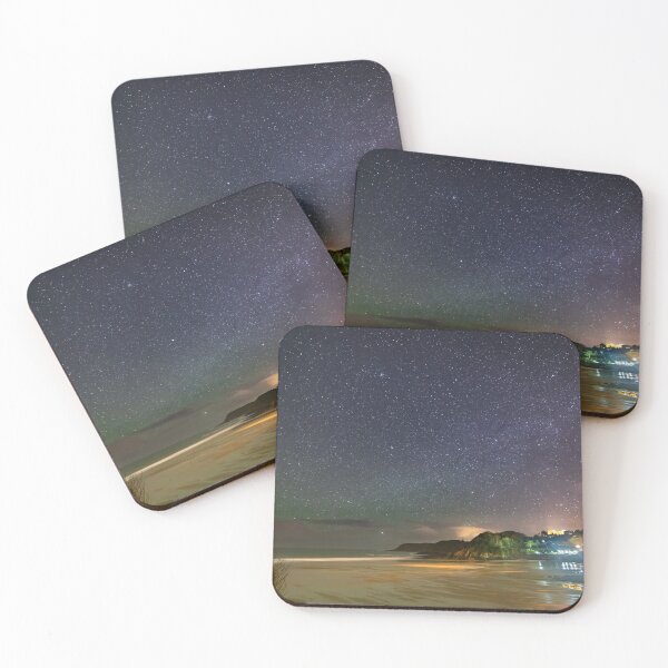 Item preview, Caswell Bay, Gower at night with airglow designed and sold by Dan Santillo.