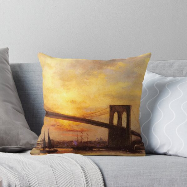 Item preview, View of The Brooklyn Bridge by Emile Renouf designed and sold by BravuraMedia.