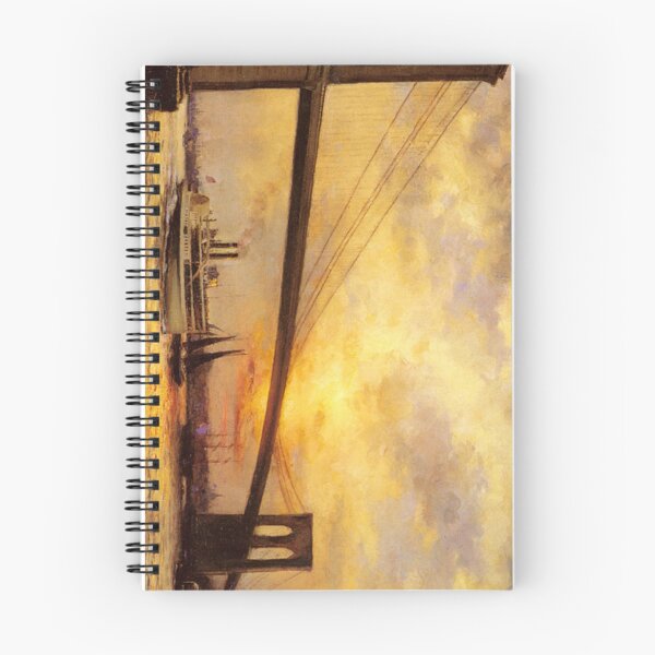 Item preview, View of The Brooklyn Bridge by Emile Renouf designed and sold by BravuraMedia.