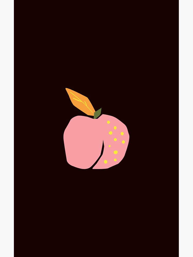 "Peach Pastel Colored Design" Sticker for Sale by Ashlicious Redbubble