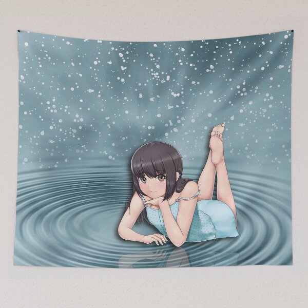 Item preview, anime drawing of a girl in water designed and sold by KevinVee.