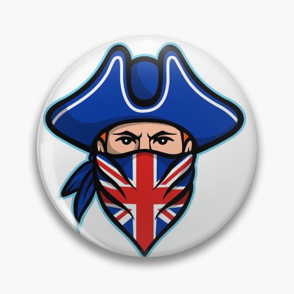 Item preview, British Highwayman Wearing Bandana Mascot designed and sold by patrimonio.