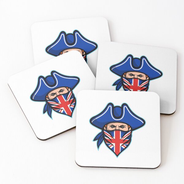 Item preview, British Highwayman Wearing Bandana Mascot designed and sold by patrimonio.