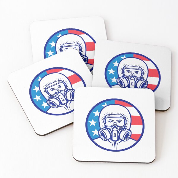 Item preview, American Industrial Worker Wearing RPE Mascot designed and sold by patrimonio.