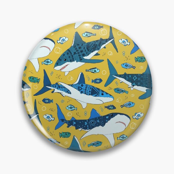 Item preview, Sharks on Mustard  designed and sold by TigaTiga.