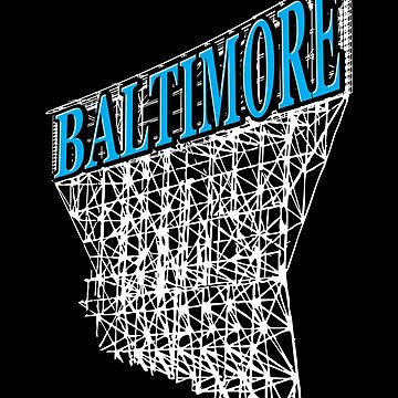Artwork thumbnail, Balttimore Maryland Industrial Heritage Typographic Design by walrusindustrie