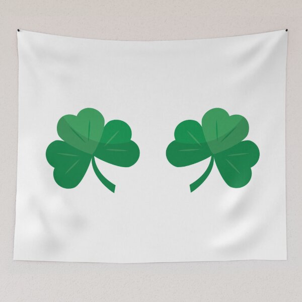 Item preview, Shamrock Boobs St Patrick's Day design designed and sold by RedmonsDesigns.