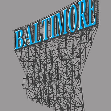Artwork thumbnail, Balttimore Maryland Industrial Heritage Typographic Design by walrusindustrie
