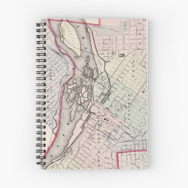 Item preview, Vintage Map of Richmond Virginia (1884) designed and sold by BravuraMedia.
