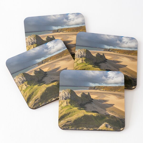 Item preview, A sunny winter afternoon at Three Cliffs Bay, Gower designed and sold by Dan Santillo.