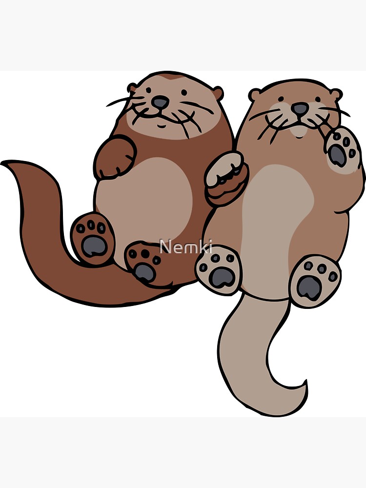 Sea Otters by Nemki