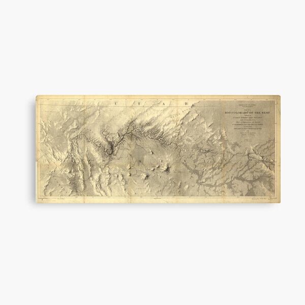 Item preview, Vintage Map of The Colorado River (1858) designed and sold by BravuraMedia.