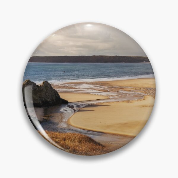 Item preview, A sunny winter afternoon at Three Cliffs Bay, Gower designed and sold by Dan Santillo.