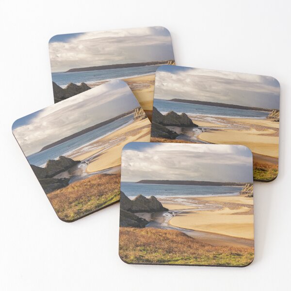 Item preview, A sunny winter afternoon at Three Cliffs Bay, Gower designed and sold by Dan Santillo.