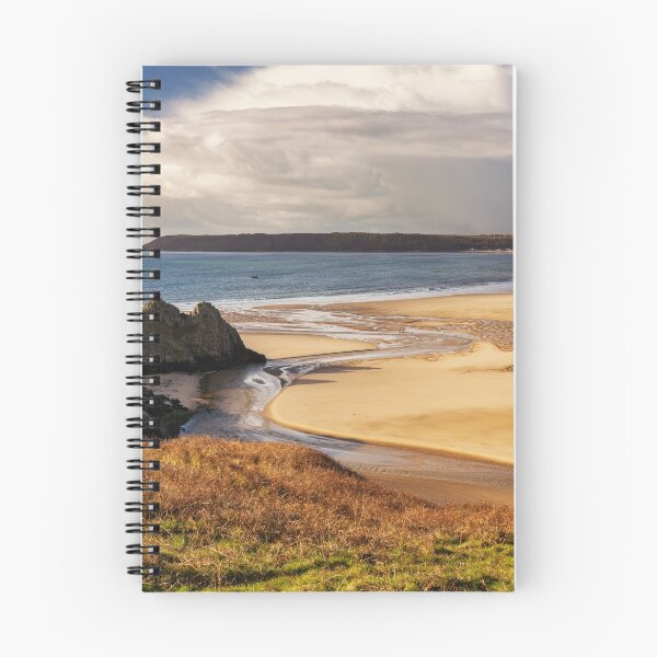 Item preview, A sunny winter afternoon at Three Cliffs Bay, Gower designed and sold by Dan Santillo.