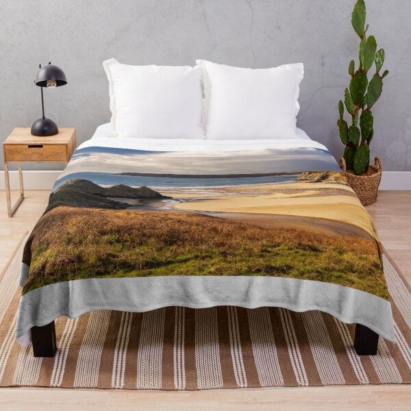 Item preview, A sunny winter afternoon at Three Cliffs Bay, Gower designed and sold by Dan Santillo.