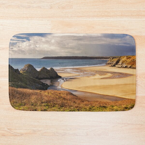 Item preview, A sunny winter afternoon at Three Cliffs Bay, Gower designed and sold by Dan Santillo.