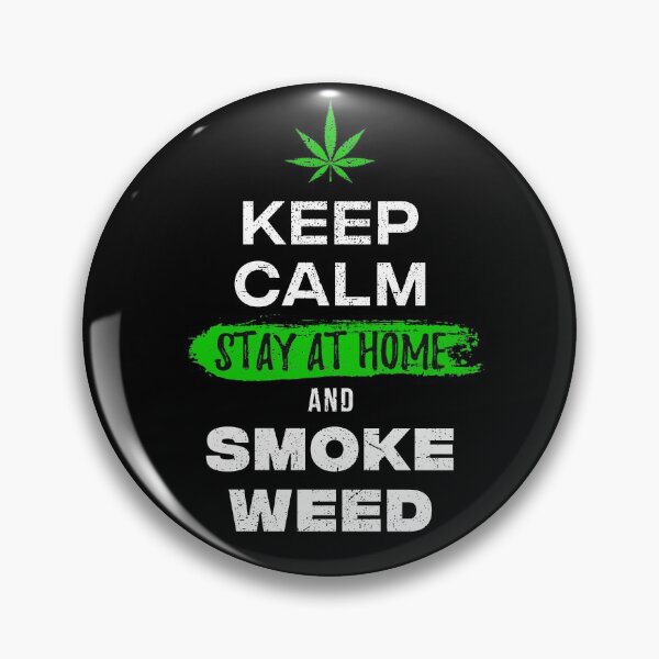 Item preview, Keep calm stay at home and smoke weed designed and sold by Teecha.