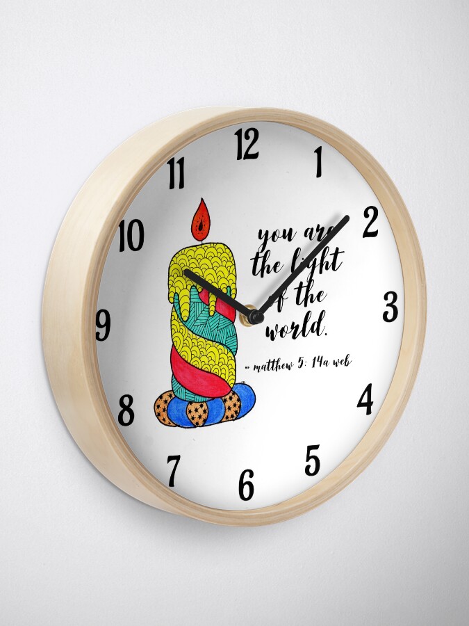"Candle " Clock for Sale by coloringiship Redbubble