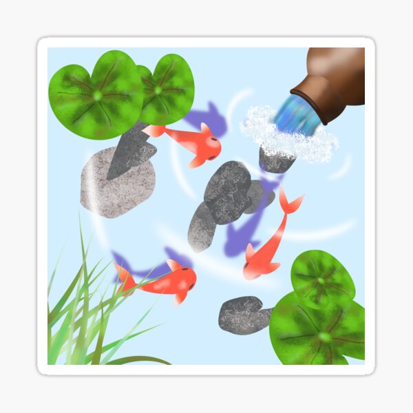 Fish Pond Sticker