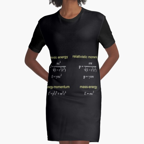 #Relativistic #Energy, #Momentum, #Mass, Physics Graphic T-Shirt Dress