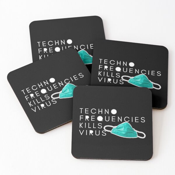 Item preview, Techno Frequencies Kills Virus designed and sold by Aldvin Gomes.