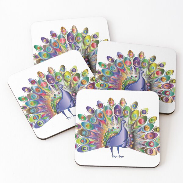 Item preview, Digital drawing of colourful peacock designed and sold by KevinVee.